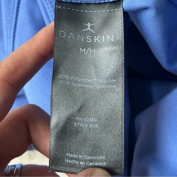 Danskin Blue and Black Biker Shorts Set-women’s size Medium - Picture 8 of 8